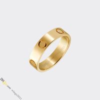 classic love ring designer ring jewelry designer for women Titanium Steel Rings Gold-Plated Never Fading Non-Allergic, Gold/Silver/Rose Gold; Store/21417581