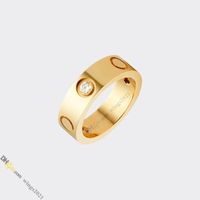 designer ring classic love ring jewelry designer for women diamond ring Titanium Steel Gold-Plated Never Fading Non-Allergic, Gold/Silver/Rose Gold; Store/21417581