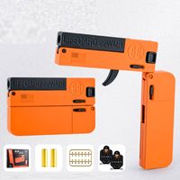 LifeCard Folding Toy Pistol Handgun Toy Card Gun With Soft Bullets Alloy Shooting Model For Adults Boys Children Gifts003