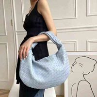 Totes Bag Tote Bag Fashion Woven Bag Hand- woven Leather Desi...