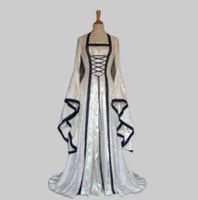 Stage Wear Halloween Dress Medieval Renaissance Flare Sleeve Dress