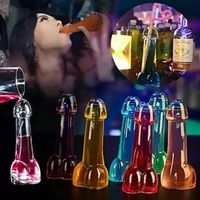 Transparent penis creative wine glass beer juice high boron ...