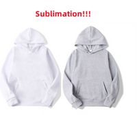 Sublimation Blank Hoodies White Hooded Sweatshirt for Women ...