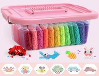 15000Pcs Plastic Box Hama Beads Perler Water Beads Spray Aqua Magic Educational 3D Beads Puzzles Accessories for Children Toys 2209733668