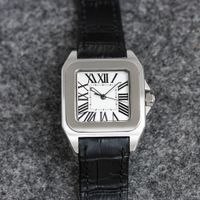 Luxury men's watch white square dial 40mm W20106X8 folding buckle Roman digital sapphire crystal glass stainless steel 904L waterproof automatic machine