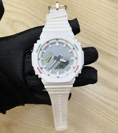 Wristwatches Full-featured Wrist Watch LED Dual Display Men Women Girl Sports Electronic Analogue Digital Ladies Waterproof Clock 06