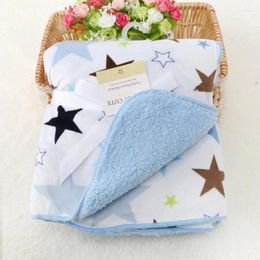 Blankets Flannel Baby Blanket Super Soft Infant Receiving Envelope Cotton Swaddle Bedding Sheet Stroller Warm Wrap
