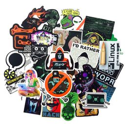 50pcslot Computer Decal Stickers Network Hackers and Operation system logo For Laptop Motorcycle Skateboard Luggage Car Home wate9256433