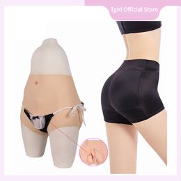 Costume Accessories Crossdressing Underwear Realistic Female Fake Pussy Silicone Panty Hip Upsuit for Crossdresser Transgender Dragqueen Sissy