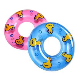 Other Pools SpasHG 8.5CM 2Pcs Baby Bath Toy Inflatable Swim Ring Plastic Mini Circle Gift Cup Holder for Kids Children Floating Water Playing Toys YQ240129