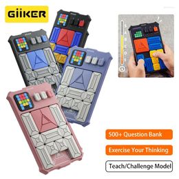 Smart Home Control Giiker Super Slide Huarong Road Sensor Game 500 Levelled Challenge Logical Ability Puzzle Interactive Toys For Kids Gifts