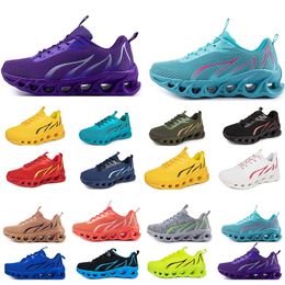 GAI spring men shoes Running flat Shoes soft sole fashion bule grey New models fashion Color blocking sports big size one4