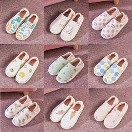 Slippers Soft Bottom Winter Pregnant Womens Nonslip Fruit Cotton Slippers Home Postpartum Large Size Cotton Slippers size 36-41 GAI-50