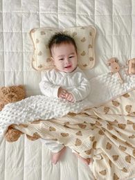 Blankets Spring And Autumn Baby Gauze Bean Blanket Cover Holding Born Sleeping Bag Quilt Infant Products