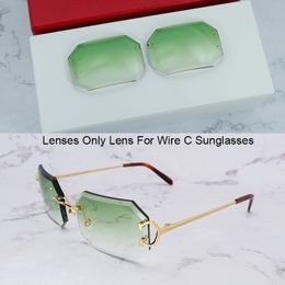 Replacement Lenses For 828 Wire C Carter Designer Sunglasses Lenses Only Multiple Choices 2 Hole