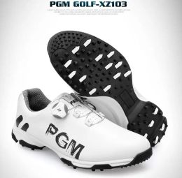 Shoes Pgm Golf Shoes Men's Waterproof Shoes Double Patent Shoes Rotating Shoelaces Antislip Soles