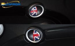 Newest Design Interior Door Handle Decoration Car Styling Car Stickers For BMW MINI COOPER S R55 R56 R57 Cartoon National Flag8796532