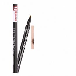 new Tattoo Eyebrow 3D Liquid Ink Pen Waterproof 4 Fork Pencil Brow Eyes Makeup Female Cosmetics 5 Natural Color Eye Brow Pen y4Jy#