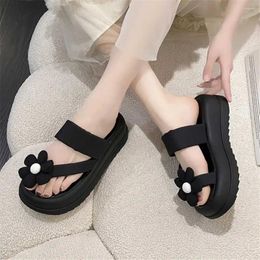 Slippers Open From Front Without Heels Flip Flops Girl Red Sandals For Women 34 Size Shoes Sneakers Sport