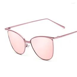 Sunglasses Mirror Brand Designer Purple Lens Metal Frame Vintage Men Or Women Transparencia Eyeglasses