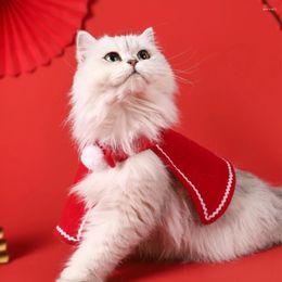 Dog Apparel Decorative Pet Cloak Soft Christmas Cat Cute Xmas Costume Comfortable Outfit Dress Up Supplies