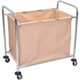 Laundry Bags Toy Basket HL14 Cart With Steel Frame And Canvas Baskets For Bedroom Baby Storage Dirty Bath Container Children's