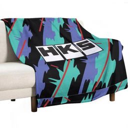 Blankets HKS Retro Pattern Throw Blanket Cosplay Anime Winter Bed Softest Covers