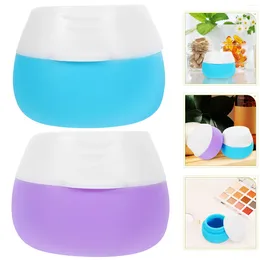 Storage Bottles 2 Pcs Lip Travel Creami Lotion Container Silica Gel Sugar Scrub Containers