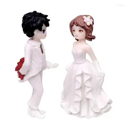 Baking Moulds 1 Set Wedding Couple Figurine Romantic Bride Groom Statue Cake Decor Proposal Characters