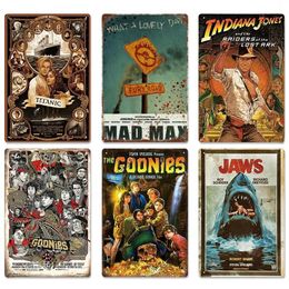 Classics Old Movie Metal Sign Plaque Retro Style for Modern Spaces Poster Famous Stars Tin Sing Wall Decoration For Bedroom Man Cave Cinema Wall Painting Home Decor