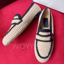 Casual Shoes Women Spring Autumn Fashion Female Weave Outdoor Loafers Luxury Ladies Comfortable Classic Walk Dance Flat Footwear