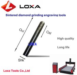 LOXA de alta qualidade Sinterned Diamond Grinding Graving Toolcnc Stone Greating BitsfSeries Drill de cabeça de bola cônica Bit2826748