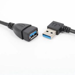 new USB Extension Cable USB 3.0 Male to Female Right Angle 90 Degree USB Adapter UP/Down/Left/Right Cabo USB 0.2M 1. for USB Extension Cable