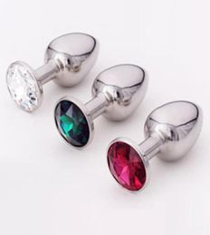 100pcs 65g S size 376CM Stainless Steel Attractive Butt Plug Jewelry Anal Plug Rosebud 27378864269580