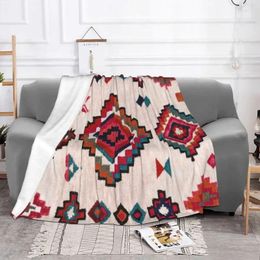 Blankets Bohemian Traditional Moroccan Coloured Blanket Fleece All Season Multifunction Ultra-Soft Throw For Sofa Office Quilt