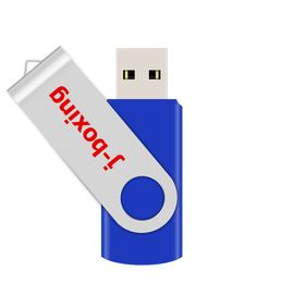 Bue Metal Rotating 32GB USB 2.0 Flash Drives 32gb Flash Pen Drive Thumb Storage Enough Memory Stick for PC Laptop Macbook Tablet