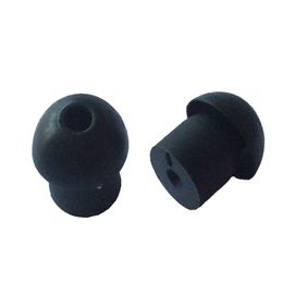 100pcs/lot Black Colour Mushroom Eartip For Walkie Talkie Surveillance Kit And Acoustic Tube Earphone