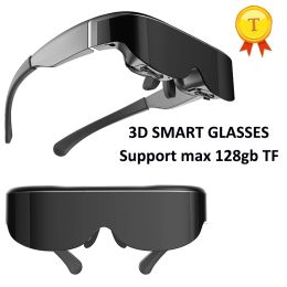 Glasses luxury man woman max 128GB memory Smart 3D video glasses stereo headmounted display eye glasses connect mobile phone play games