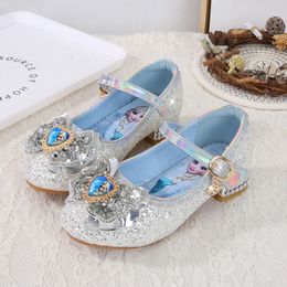 girls Princess shoes pearl bowknot baby Kids leather shoes blue white pink infant toddler children Foot protection Casual Shoes p3o3#