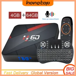 Caixa Hongtop Android TV Box Android 10 2.4 5G WiFi TV Box Android 6K HD Bluetooth 4.0 Play Store 4G 64GB Smart Android TV Box Android