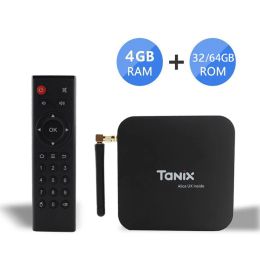 Box TX6 TV Box Android 9.0 2G/4G RAM 16G/32G/64G ROM 4K TV ALLWINNER H6 H.265 Decodificação 2,4g/5g Caixa com caixa de TV Smart IPTV SANSAT IPTV