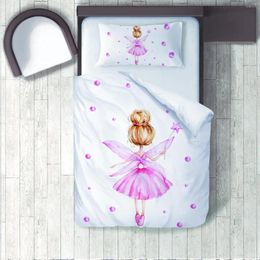 Bedding Sets Cartoon Baby Kids Room Cute Star Fairy Inside Bubbles 3D Print Custom 3 Piece Duvet Cover Bedspread Sheets Pillowcases
