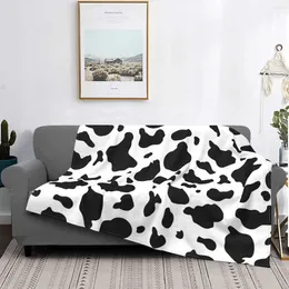 Blankets Suprise Gifts Animal Cow Pattern Blanket For Couch Amazing Micro Fleece And Throws