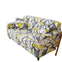 Chair Covers Svetanya Geometric Lines Print Stretch Sofa Cover Slipcover Elastic Spandex Polyester Couch Loveseat L Shape Protector