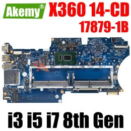 Motherboard For HP PAVILION X360 14CD Laptop Motherboard Mainboard 14CD 178791B Motherboard With 4415U I3 I5 I7 8th Gen CPU