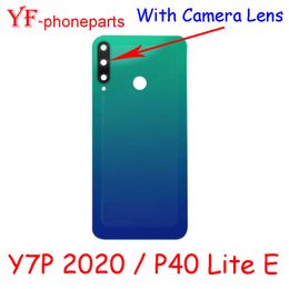 AAAA Quality For Huawei Y7P 2020 / P40 Lite E Back Battery Cover With Camera Lens Housing Case Repair Parts