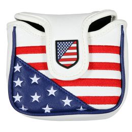 USA Golf Head Covers for Driver & Fairway Woods - Premium Leather Headcovers, Designed to Fit All Woods and Drivers