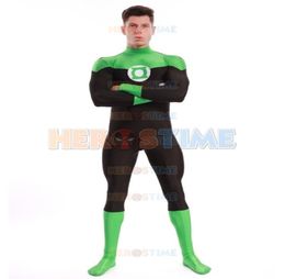 Adult custom Green Lantern Costume The most classic lycra spandex halloween cosplay party suit8124907