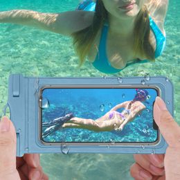 Waterproof Cell Phone Pouch Dry Bag Case With Neck Lanyard Underwater Universal Clear Cellphone Holder For Phone Beach Swimming