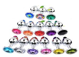 Factroy Whole Stainless Steel Attractive Butt Plug Jewellery Jewelled Anal Plugs Rosebud Anal Sex buttplugs 100pcslot6304670